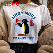 Load image into Gallery viewer, Noot Noot Pingu Funny Cartoon T Shirt Men/women Funny Cartoon T-shirt Fashion Tv Show Anime Tshirt Hip Hop Top Tees Male/female