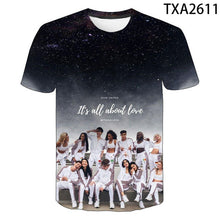 Load image into Gallery viewer, 2020New U.S. Now United Simon Fuller Inspired Black 3D T-Shirt fashion Short Sleeve Cotton T Shirts Man\women Clothing Tops