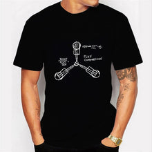 Load image into Gallery viewer, Voltar para o futuro tshirt luminoso t camisa camisa camisa verão manga curta t camisas de volta ao futuro camisetas streetwear 4xl
