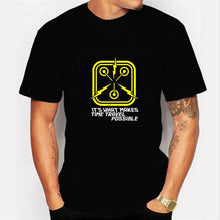 Load image into Gallery viewer, Voltar para o futuro tshirt luminoso t camisa camisa camisa verão manga curta t camisas de volta ao futuro camisetas streetwear 4xl