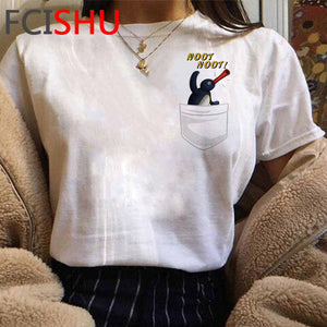 Noot Noot Pingu Funny Cartoon T Shirt Men/women Funny Cartoon T-shirt Fashion Tv Show Anime Tshirt Hip Hop Top Tees Male/female