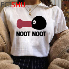 Load image into Gallery viewer, Noot Noot Pingu Funny Cartoon T Shirt Men/women Funny Cartoon T-shirt Fashion Tv Show Anime Tshirt Hip Hop Top Tees Male/female
