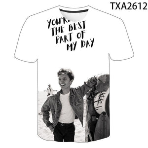 2020New U.S. Now United Simon Fuller  Inspired Black 3D T-Shirt fashion Short Sleeve Cotton T Shirts Man\women Clothing Tops