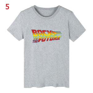 Voltar para o futuro tshirt luminoso t camisa camisa camisa verão manga curta t camisas de volta ao futuro camisetas streetwear 4xl