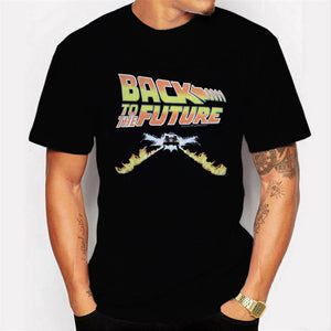 Voltar para o futuro tshirt luminoso t camisa camisa camisa verão manga curta t camisas de volta ao futuro camisetas streetwear 4xl