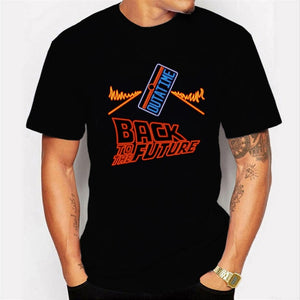 Voltar para o futuro tshirt luminoso t camisa camisa camisa verão manga curta t camisas de volta ao futuro camisetas streetwear 4xl
